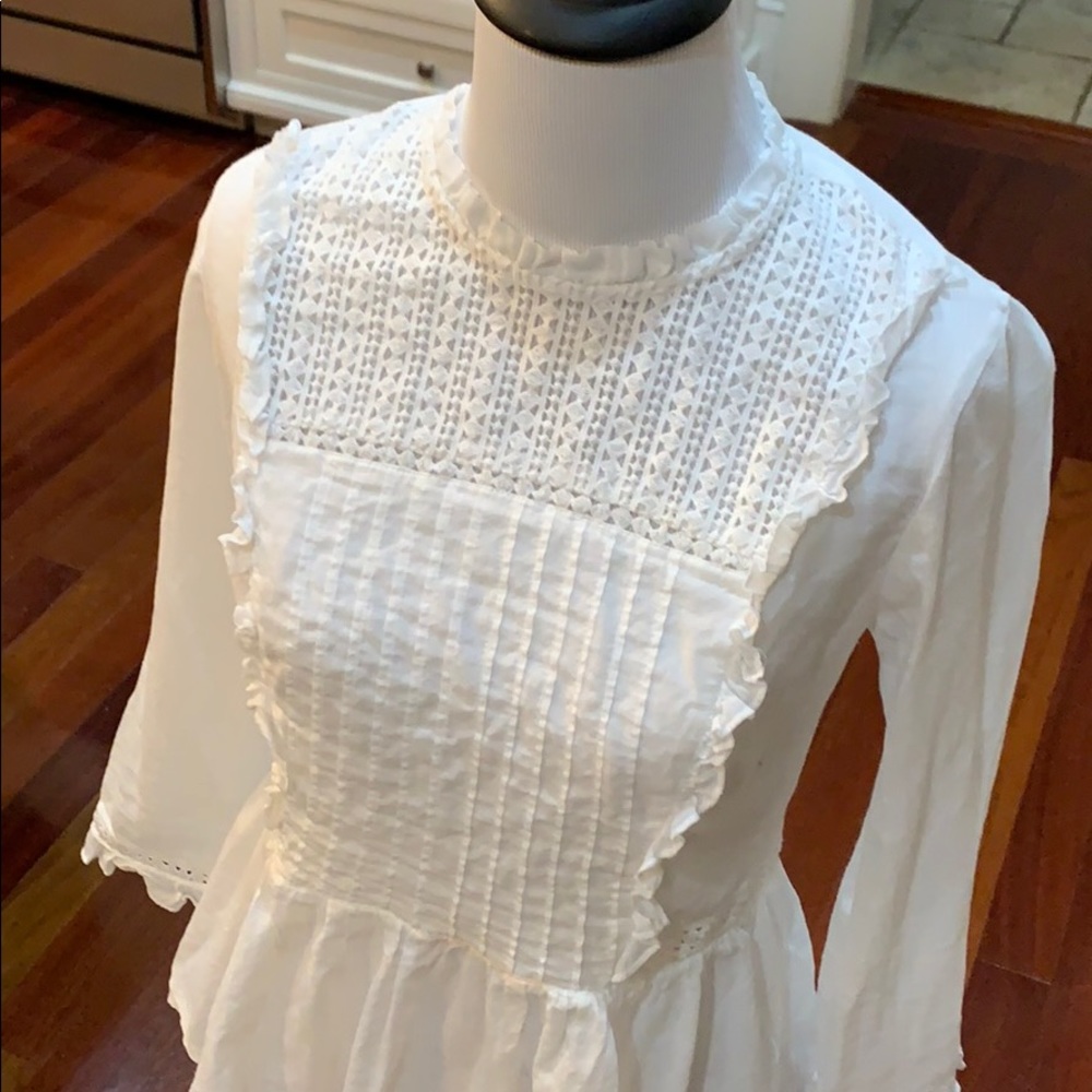 Lucky Brand LA Top 🍀 Beachy Flowy Blouse Size XS - Picture 6 of 8